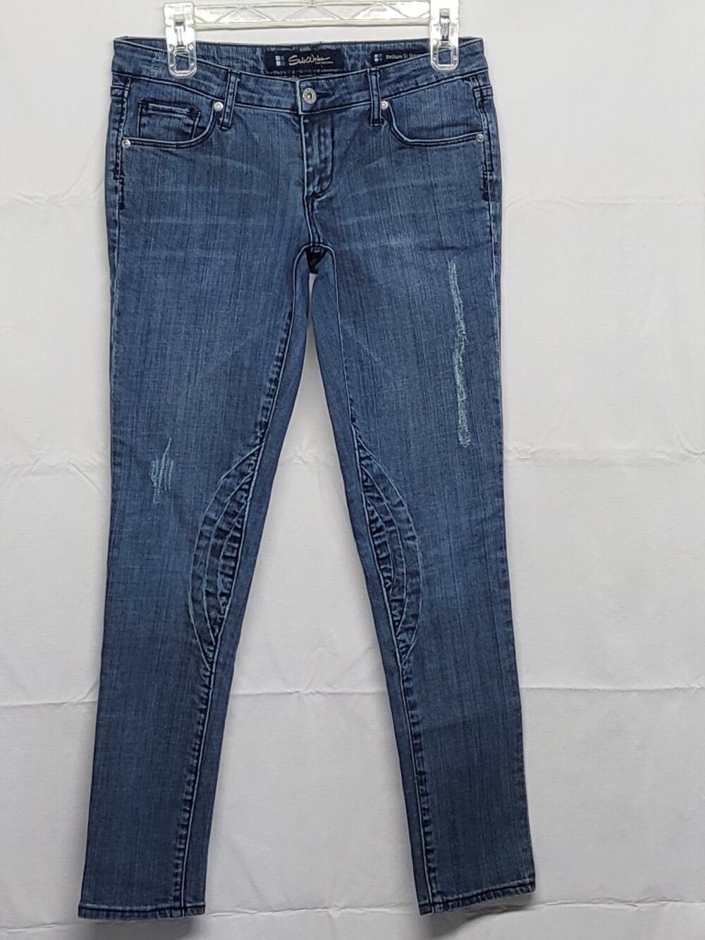 Salt Works NYC Womens Jeans Bethune St Skinny Size 27 Low Rise Distressed 30X30